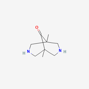 molecular formula C9H16N2O B1298002 1,5-二甲基-3,7-二氮杂双环[3.3.1]壬-9-酮 CAS No. 80808-96-4