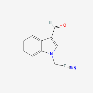 (3-formyl-1H-indol-1-yl)acetonitrile