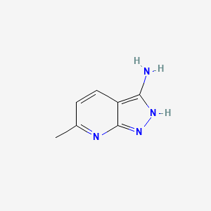 molecular formula C7H8N4 B1298012 6-Methyl-1h-pyrazolo[3,4-b]pyridin-3-amine CAS No. 79173-38-9