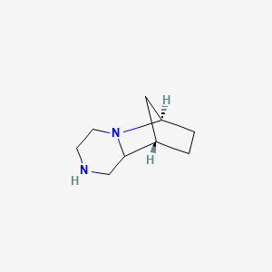 molecular formula C9H16N2 B12980180 (6R,9S)-Octahydro-1H-6,9-methanopyrido[1,2-a]pyrazine 