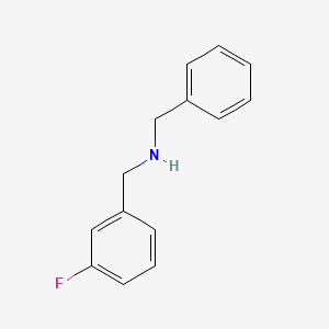 molecular formula C14H14FN B1298020 Benzyl-(3-fluoro-benzyl)-amine CAS No. 436086-79-2