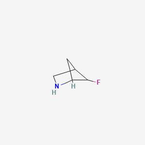 molecular formula C5H8FN B12980249 5-Fluoro-2-azabicyclo[2.1.1]hexane 