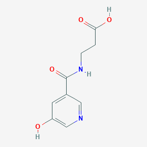molecular formula C9H10N2O4 B1298025 3-[(5-Hydroxy-pyridine-3-carbonyl)-amino]-propionic acid CAS No. 325970-26-1