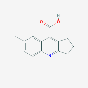 molecular formula C15H15NO2 B1298037 5,7-Dimethyl-2,3-dihydro-1H-cyclopenta[b]quinoline-9-carboxylic acid CAS No. 462066-97-3