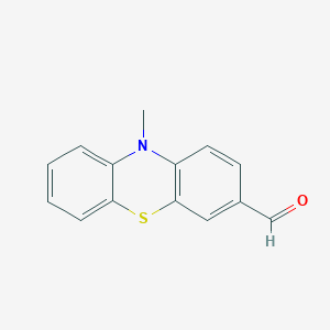 molecular formula C14H11NOS B1298038 10-Methyl-10H-phenothiazine-3-carbaldehyde CAS No. 4997-36-8