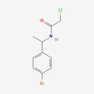 molecular formula C10H11BrClNO B1298039 N-[1-(4-Bromophenyl)ethyl]-2-chloroacetamide CAS No. 91687-65-9
