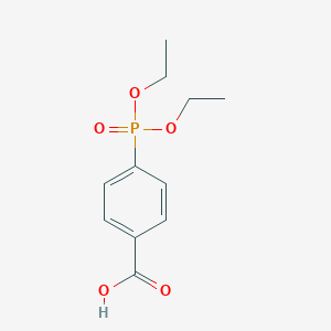 molecular formula C11H15O5P B129804 4-(Diethoxyphosphoryl)benzoic acid CAS No. 1527-34-0