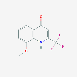 molecular formula C11H8F3NO2 B1298040 4-羟基-8-甲氧基-2-(三氟甲基)喹啉 CAS No. 41192-84-1