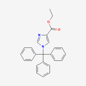 molecular formula C25H22N2O2 B1298041 1-三苯甲基-1H-咪唑-4-羧酸乙酯 CAS No. 53525-60-3
