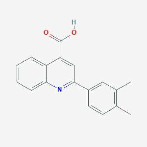 molecular formula C18H15NO2 B1298070 2-(3,4-Dimethylphenyl)quinoline-4-carboxylic acid CAS No. 20389-06-4