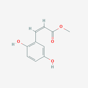 molecular formula C10H10O4 B12980700 Methyl (Z)-3-(2,5-dihydroxyphenyl)acrylate 