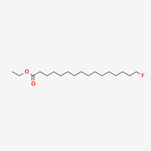 molecular formula C18H35FO2 B12980738 Ethyl 16-fluorohexadecanoate CAS No. 408-07-1