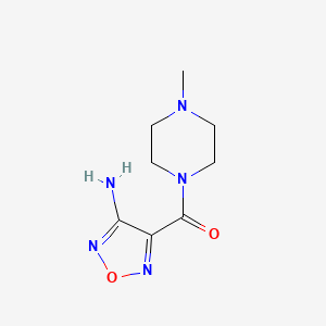 molecular formula C8H13N5O2 B1298074 (4-amino-1,2,5-oxadiazol-3-yl)(4-methylpiperazin-1-yl)methanone CAS No. 300836-25-3