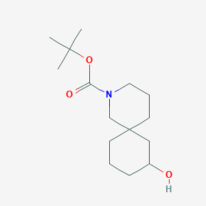 molecular formula C15H27NO3 B12980752 tert-Butyl 8-hydroxy-2-azaspiro[5.5]undecane-2-carboxylate 