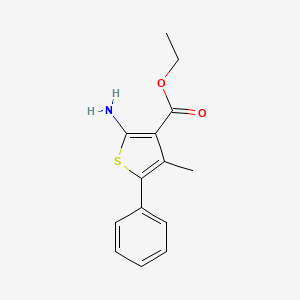 molecular formula C14H15NO2S B1298080 Ethyl 2-amino-4-methyl-5-phenylthiophene-3-carboxylate CAS No. 4815-38-7