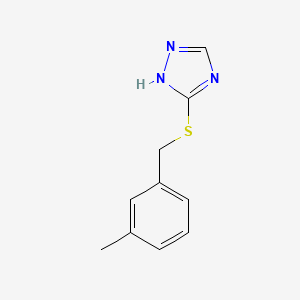 molecular formula C10H11N3S B1298082 3-methylbenzyl 1H-1,2,4-triazol-3-yl sulfide CAS No. 307545-27-3