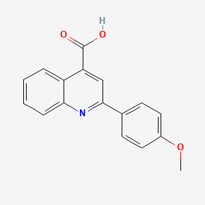 molecular formula C17H13NO3 B1298096 2-(4-Methoxyphenyl)quinoline-4-carboxylic acid CAS No. 4364-02-7