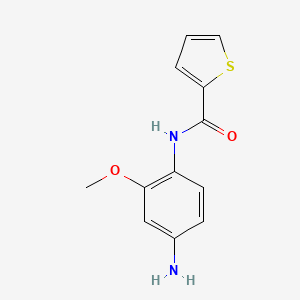 molecular formula C12H12N2O2S B1298097 N-(4-amino-2-methoxyphenyl)thiophene-2-carboxamide CAS No. 110506-36-0