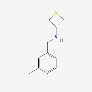 molecular formula C11H15NS B12980981 N-(3-Methylbenzyl)thietan-3-amine 