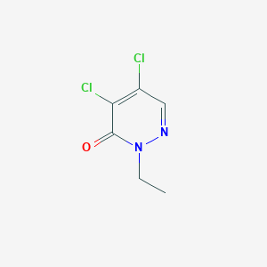 molecular formula C6H6Cl2N2O B1298101 4,5-二氯-2-乙基-3(2H)-哒嗪酮 CAS No. 33098-10-1