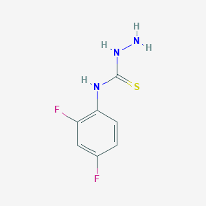 molecular formula C7H7F2N3S B1298103 N-(2,4-二氟苯基)肼基碳硫酰胺 CAS No. 206559-58-2