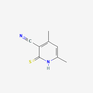 molecular formula C8H8N2S B1298107 2-Mercapto-4,6-dimethylnicotinonitrile CAS No. 54585-47-6