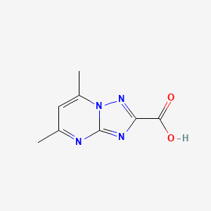 molecular formula C8H8N4O2 B1298108 5,7-Dimethyl-[1,2,4]triazolo[1,5-a]pyrimidine-2-carboxylic acid CAS No. 87253-62-1