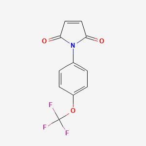 molecular formula C11H6F3NO3 B1298119 1-[4-(trifluoromethoxy)phenyl]-1H-pyrrole-2,5-dione CAS No. 68255-58-3