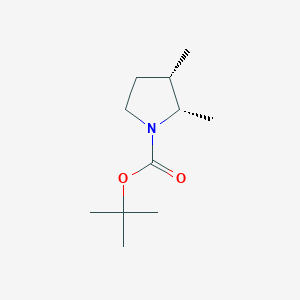 molecular formula C11H21NO2 B12981233 tert-Butyl (2S,3S)-2,3-dimethylpyrrolidine-1-carboxylate 