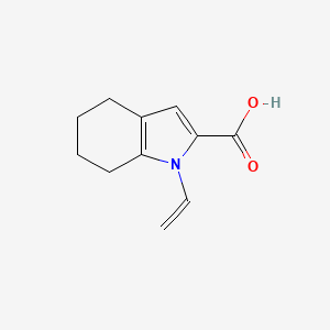 molecular formula C11H13NO2 B1298139 1-Vinyl-4,5,6,7-tetrahydro-1H-indole-2-carboxylic acid CAS No. 131172-72-0