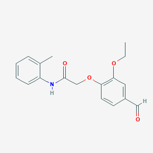 2-(2-ethoxy-4-formylphenoxy)-N-(2-methylphenyl)acetamide