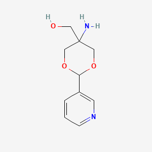 molecular formula C10H14N2O3 B1298163 (5-Amino-2-pyridin-3-yl-1,3-dioxan-5-yl)methanol CAS No. 341957-83-3
