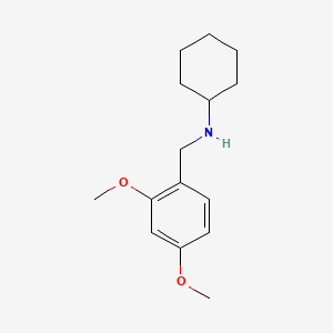 molecular formula C15H23NO2 B1298165 N-(2,4-dimethoxybenzyl)cyclohexanamine CAS No. 356093-86-2