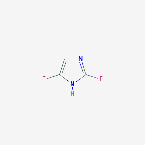 molecular formula C3H2F2N2 B12981650 2,5-Difluoro-1H-imidazole CAS No. 89676-70-0