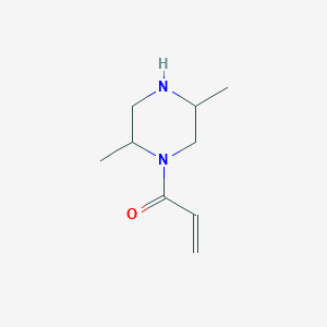 molecular formula C9H16N2O B12981677 1-(2,5-Dimethylpiperazin-1-yl)prop-2-en-1-one 