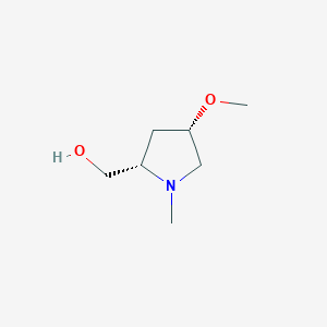 molecular formula C7H15NO2 B12981699 ((2S,4S)-4-Methoxy-1-methylpyrrolidin-2-yl)methanol 