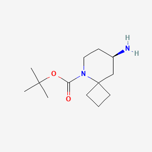 molecular formula C13H24N2O2 B12981742 tert-Butyl (R)-8-amino-5-azaspiro[3.5]nonane-5-carboxylate 