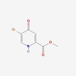 molecular formula C7H6BrNO3 B12981780 Methyl 5-bromo-4-hydroxypicolinate 