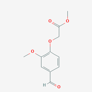 molecular formula C11H12O5 B1298182 Methyl 2-(4-formyl-2-methoxyphenoxy)acetate CAS No. 79317-30-9
