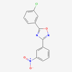 5-(3-Chlorophenyl)-3-(3-nitrophenyl)-1,2,4-oxadiazole