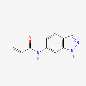 molecular formula C10H9N3O B12982052 N-(1H-Indazol-6-yl)acrylamide 