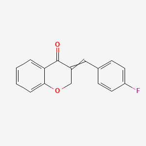 3-[(E)-(4-fluorophenyl)methylidene]-2,3-dihydro-4H-chromen-4-one