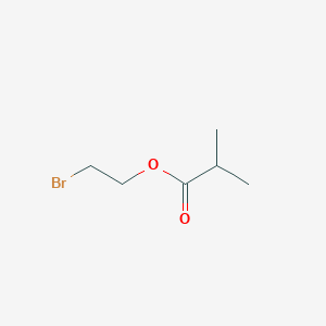 molecular formula C6H11BrO2 B12982548 Propanoic acid, 2-methyl, 2-bromoethyl ester CAS No. 84443-44-7