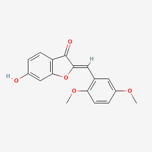 (2Z)-2-(2,5-dimethoxybenzylidene)-6-hydroxy-1-benzofuran-3(2H)-one