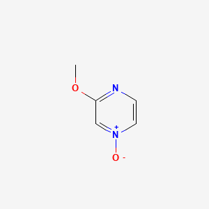 molecular formula C5H6N2O2 B12982661 3-Methoxypyrazine 1-oxide CAS No. 23902-69-4
