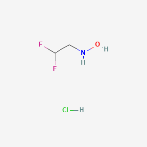 molecular formula C2H6ClF2NO B12982668 N-(2,2-Difluoroethyl)hydroxylamine hydrochloride 