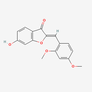 (2Z)-2-(2,4-dimethoxybenzylidene)-6-hydroxy-1-benzofuran-3(2H)-one