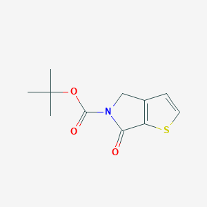 molecular formula C11H13NO3S B12982702 tert-Butyl 6-oxo-4,6-dihydro-5H-thieno[2,3-c]pyrrole-5-carboxylate 
