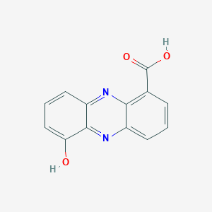 molecular formula C13H8N2O3 B12982793 6-Hydroxy-1-phenazinecarboxylic acid 