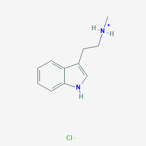 molecular formula C₁₁H₁₅ClN₂ B129828 N-Methyltryptamine Hydrochloride CAS No. 942-27-8